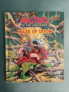 Vintage Masters Of The Universe Maze Of Doom Book 1985